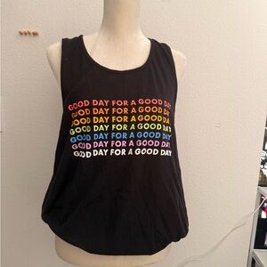 Black Graphic Tank Top - Good Day Design